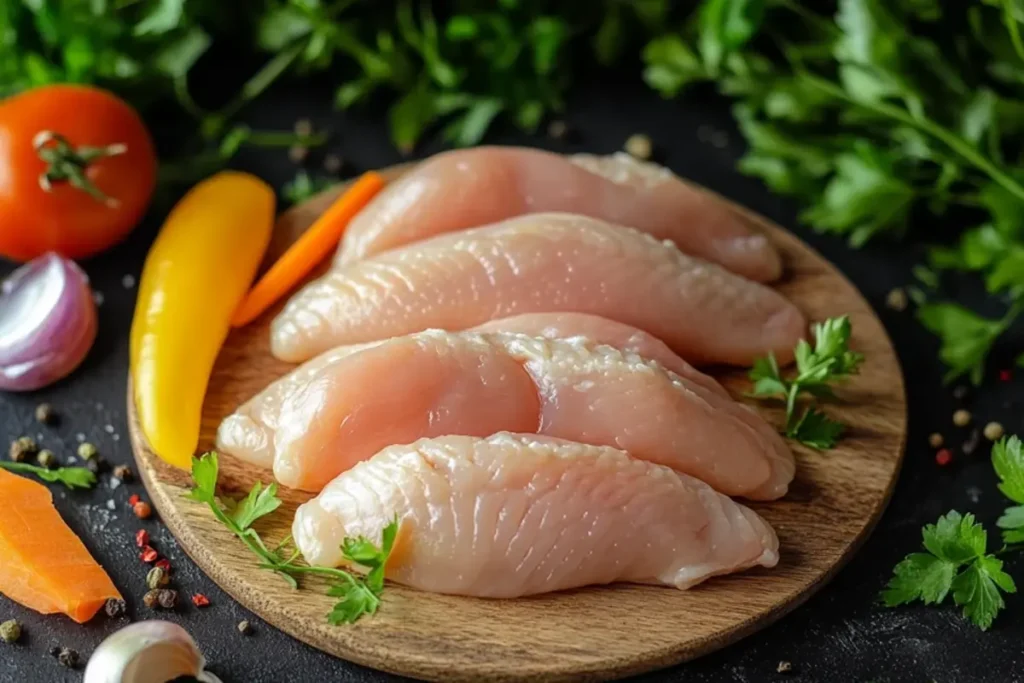 What is the difference between chicken cutlets and thin sliced chicken breast? top-down view.