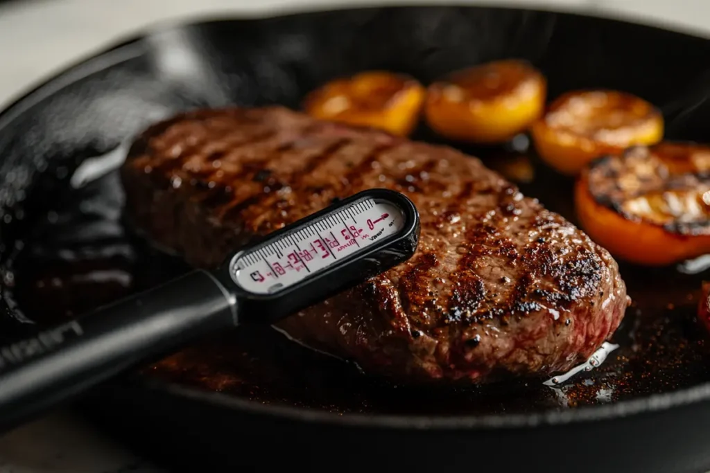 Cooking beef for Alfredo pasta